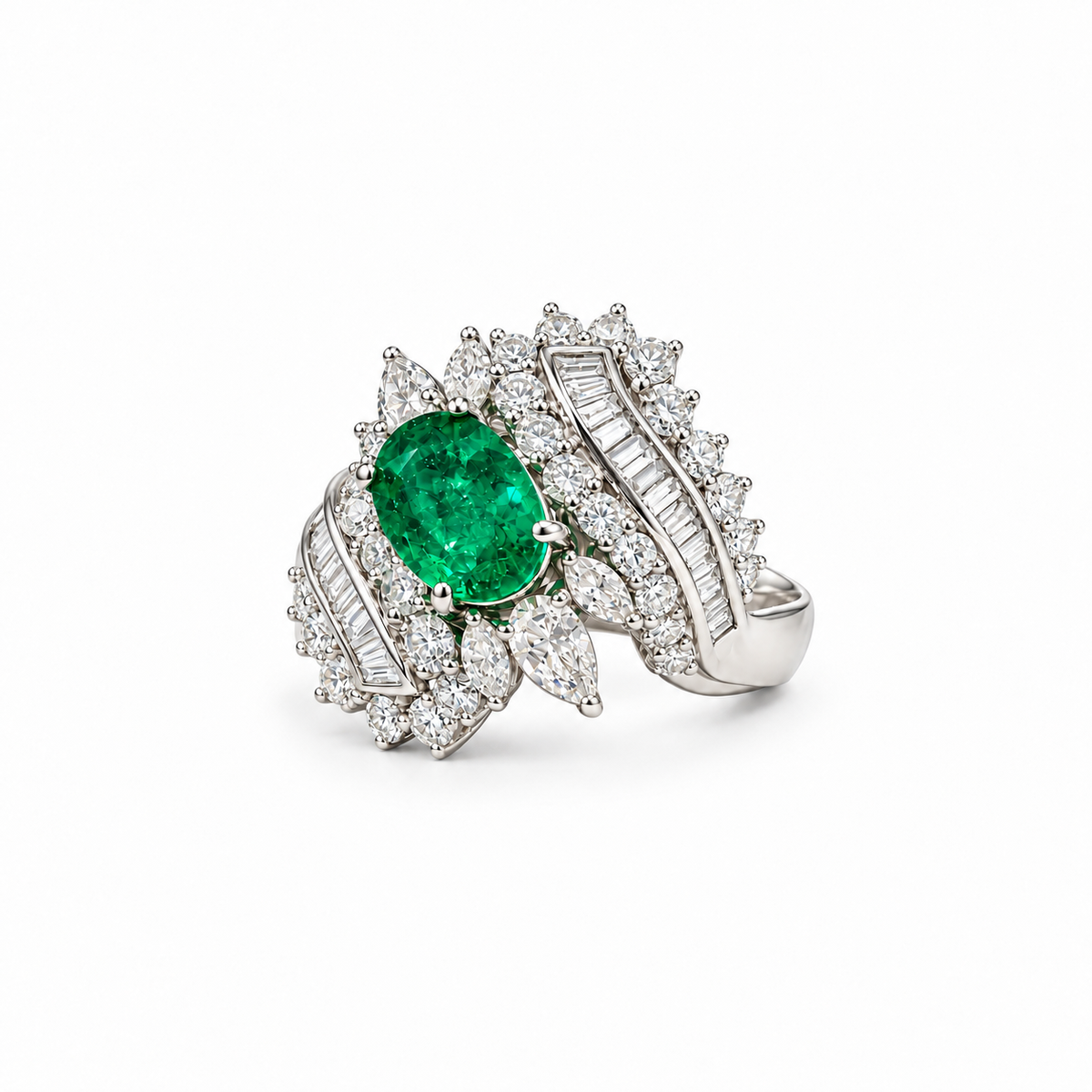Opulent Emerald Ring