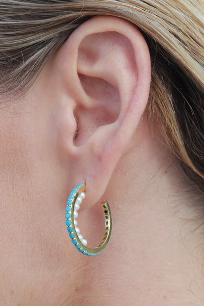 Feirouz & Pearls - the earrings